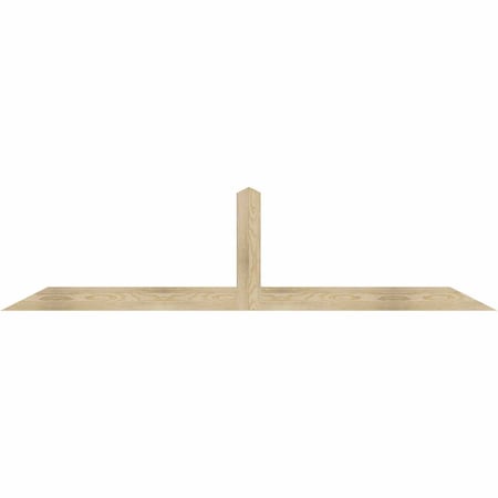 Ekena Millwork Portland Rough Sawn Timber Gable Bracket, Douglas Fir, 84"W x 21"H x 2"D x 4"F, 6/12 Pitch GBW084X21X0204POR00RDF